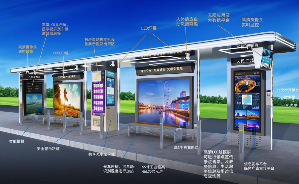江蘇興邦——智能公交候車亭系列